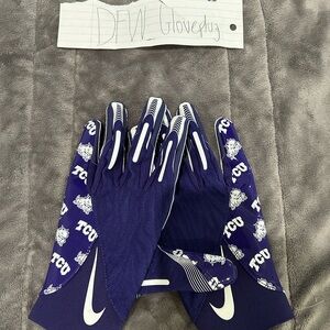 Nike Vapor Knit TCU Horned Frogs PE Football Gloves Size XXL Brand New!